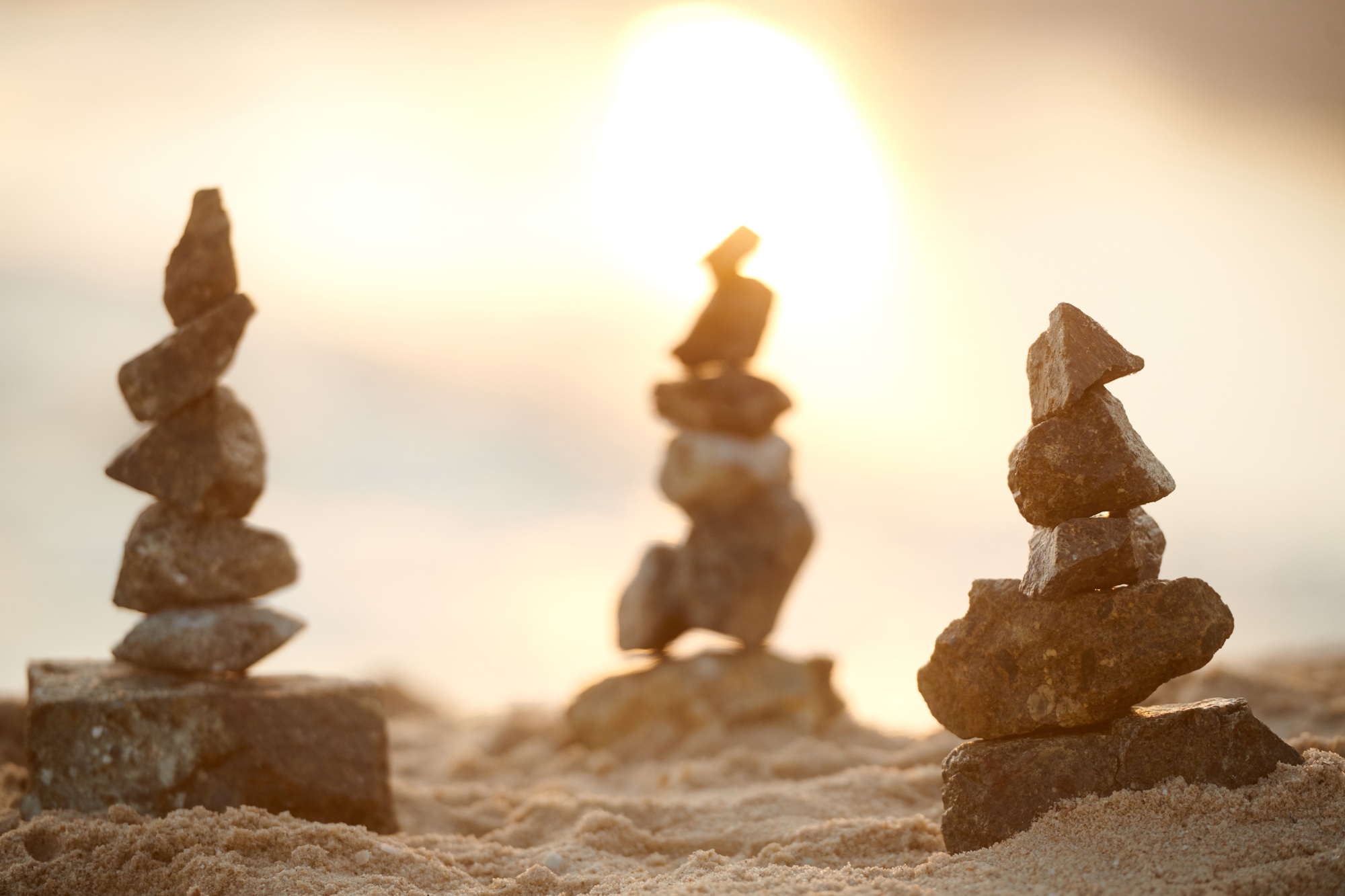 Zen Stone Pyramids